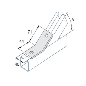 60deg Obtuse Angled Channel Brackets